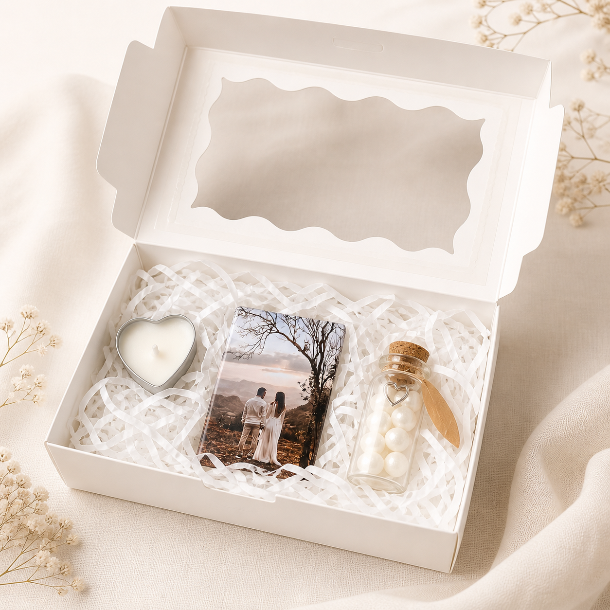 Hochzeits-Gastgeschenk Box 💍 mit Fotomagnet