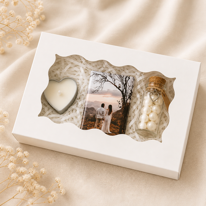 Hochzeits-Gastgeschenk Box 💍 mit Fotomagnet