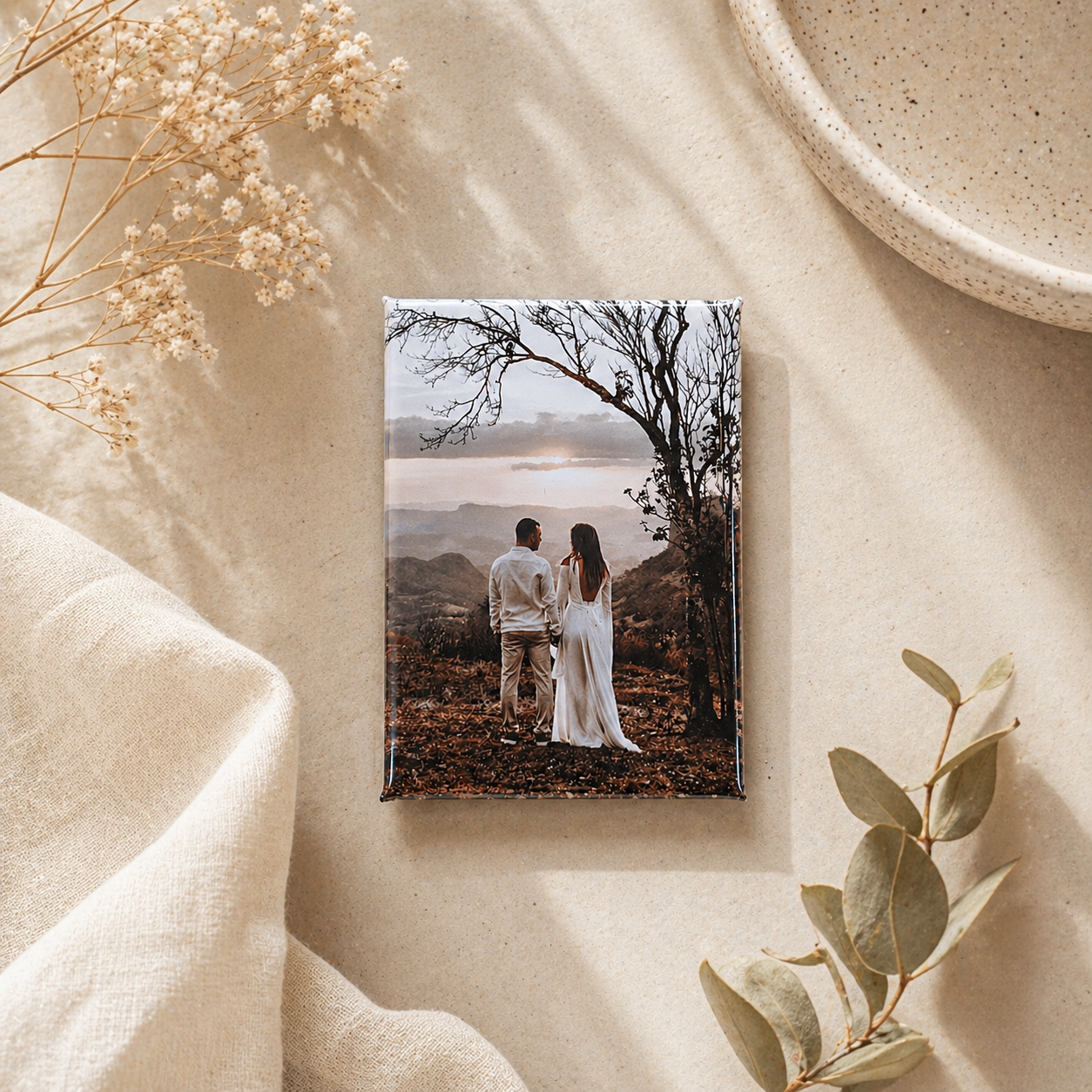 Personalisierter Hochzeitsmagnet mit Karte💍
