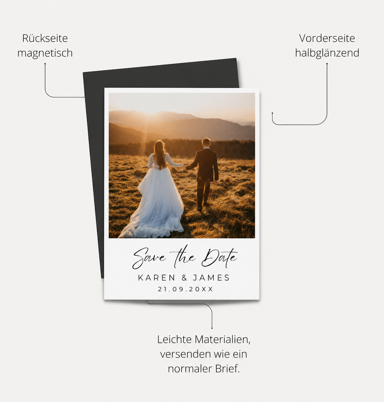 Save The Date Magnet Karten