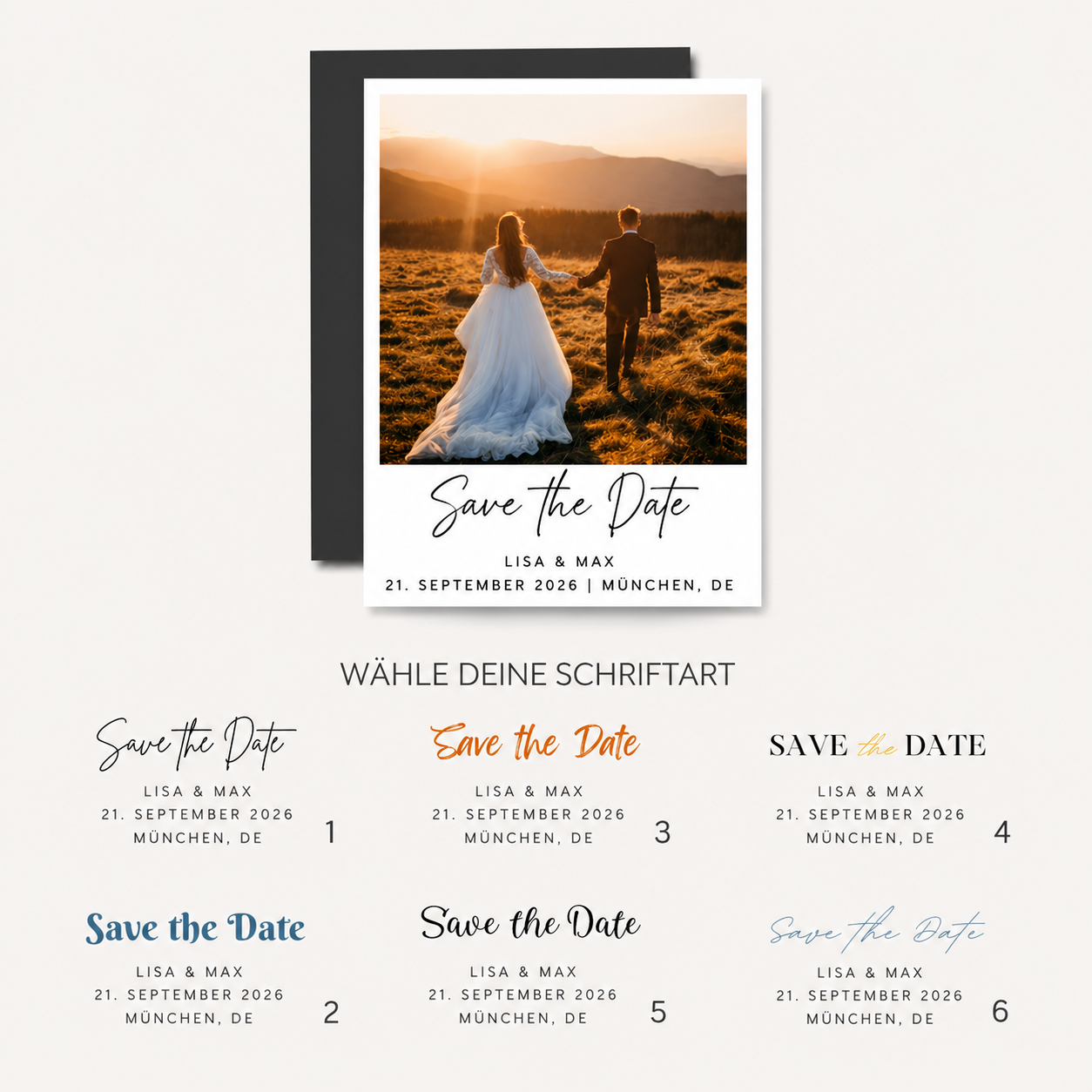 Save The Date Magnet Karten