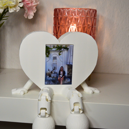 ❤️ Herz-Bilderrahmen mit personalisiertem Fotomagnet